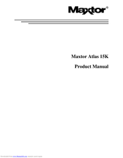 Maxtor Atlas SCSI Drive 15K II Product Manual