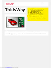 Sharp PN-465E Specifications