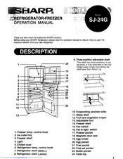 Sharp SJ-24G Operation Manual