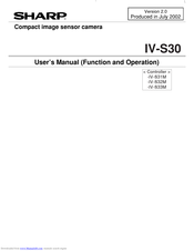 Sharp IV-S30 User Manual