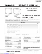 Sharp 25L-M100 Service Manual