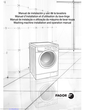 Fagor Washing machine Manual De Instalación Y Uso