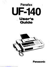 Panasonic Panafax UF-140 User Manual