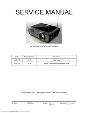 Optoma EW766W Service Manual