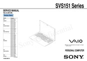 Sony SVS151 Series Service Manual