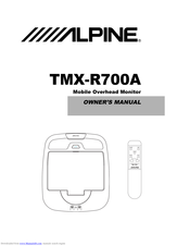 Alpine TMX-R700A Owner's Manual