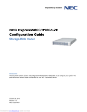 NEC R120d-2E Configuration Manual
