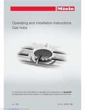 Miele KM 2335 Operating And Installation Instructions