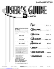 Maytag WT-TOD User Manual