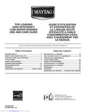 Maytag W10560156B - SP Use And Care Manual