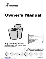 Amana 40133001 Owner's Manual
