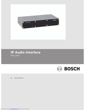 Bosch PRS-1AIP1 Operating Manual