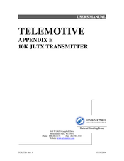 Telemotive 10K JLTX User Manual