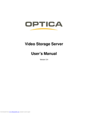 Optica Video Storage Server User Manual