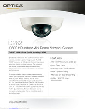 Optica D282 Specifications