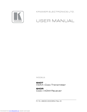 Kramer 640T User Manual