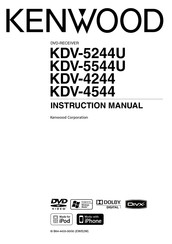 Kenwood KDV-5244U Instruction Manual