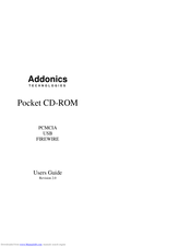 Addonics Technologies Pocket CD-ROM User Manual