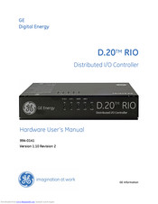 GE D.20 RIO Hardware User Manual