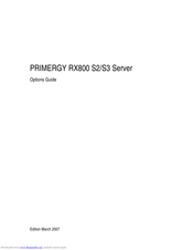 Fujitsu PRIMERGY RX800 S2 Options Manual