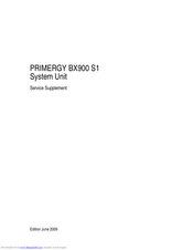 Fujitsu PRIMERGY BX900 S1 Service Supplement Manual
