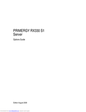 Fujitsu PRIMERGY RX330 S1 Options Manual