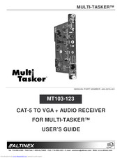 Altinex MULTI-TASKER MT103-123 User Manual
