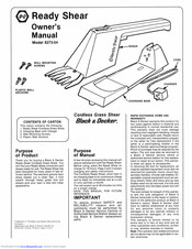Black & Decker 8273-04 Owner's Manual