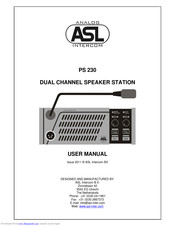 ASL INTERCOM PS 230 User Manual