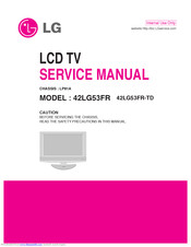 LG 37LG30RA Service Manual