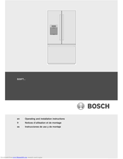 Bosch B26FT series Operating And Installation Instructions