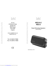 BHI NES10-2 Operating Manual