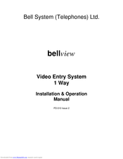 Bell System bellview Installation & Operation Manual