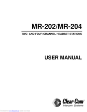 Clear-Com MR-202 User Manual