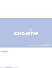 Christie PASSIVE TO ACTIVE CONVERTER User Manual
