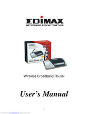Weakness telegram Government ordinance EDIMAX BR-6204WG USER MANUAL Pdf Download | ManualsLib