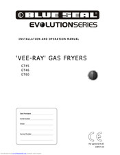 blue seal Evolution GT45 Installation And Operation Manual