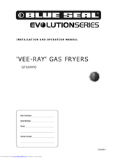 blue seal GT60HPO Installation And Operation Manual