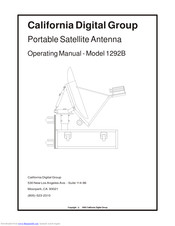 California Digital Group 1292B Operating Manual