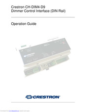Crestron CH-DIM4-D9 Operation Manual