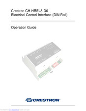 Crestron CH-HREL8-D6 Operation Manual