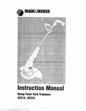 Black & Decker 82314 Instruction Manual