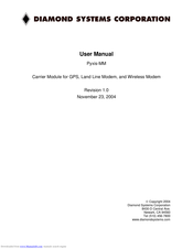 Diamond Systems Pyxis-MM User Manual