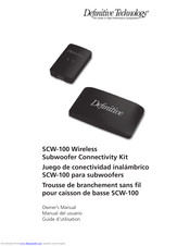 Definitive Technology SCW-100 Owner's Manual