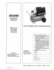 Sears Craftsman 919.176620 Owner's Manual