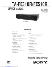 Sony TA-FE310R Service Manual