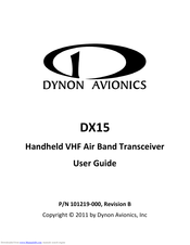 Dynon Avionics DX15 User Manual