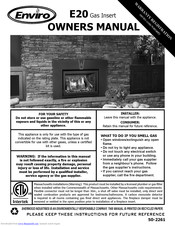 Enviro E20 Owner's Manual