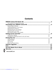 Radio Shack XMODS Custom RC User Manual