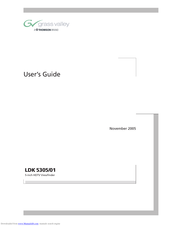 Grass Valley LDK 5305/01 User Manual